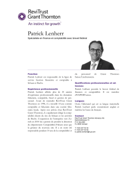 Patrick Lenherr - Grant Thornton