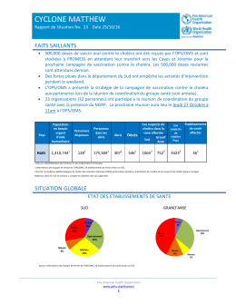 Rapport de situation N°23 - World Health Organization