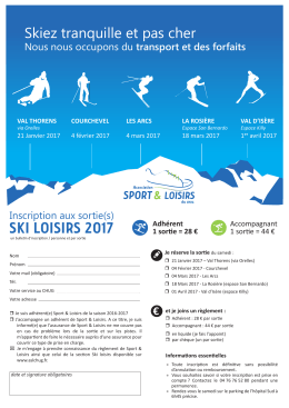 SKI LOISIRS 2017