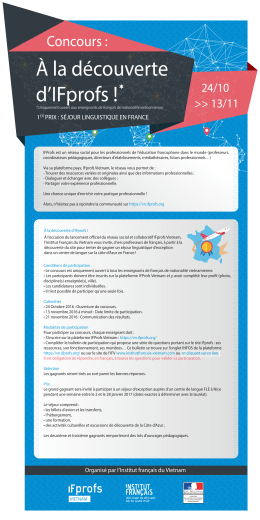 FLYER-concours IFProfs-01 - Institut fran&ccedil;ais du Vietnam