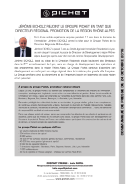 j&eacute;r&ocirc;me eicholz rejoint le groupe pichet en tant que directeur r&eacute;gional