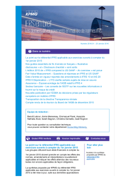 Télécharger la newsletter