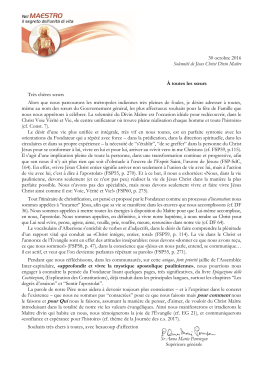 Sr. Anna Maria Parenzan, Supérieure générale