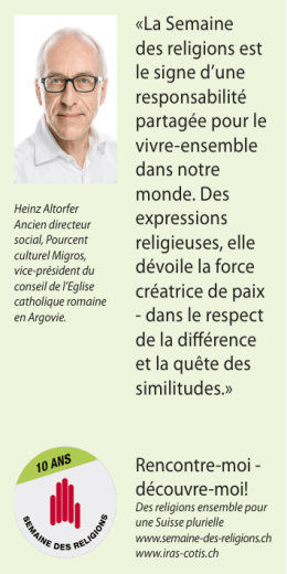 La Semaine des religions est le signe d`une