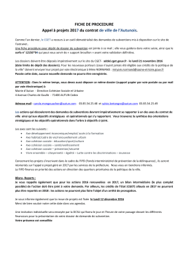 Fiche de proc&eacute;dure
