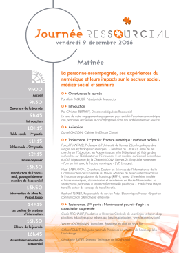 Journ&eacute;e Ressourcial