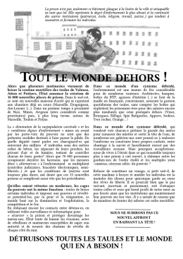 tout le monde dehors