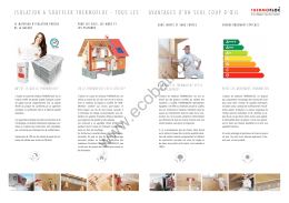 isolation a souffler thermofloc - tous les avantages d`un seul coup d`œil