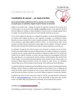 communiqu&eacute; - Marc