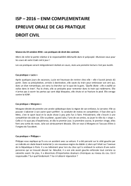 Séance 3 : Droit civil