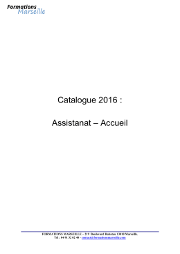 Assistanat - Formations Marseille