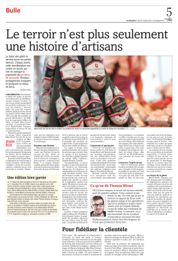 Le terroir n`est plus seulement une histoire d`artisans