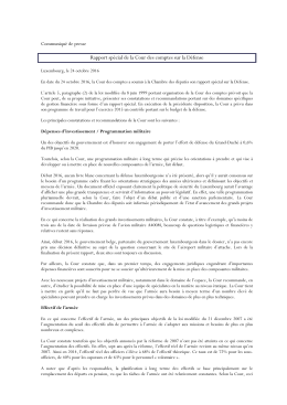 Communiqué de presse