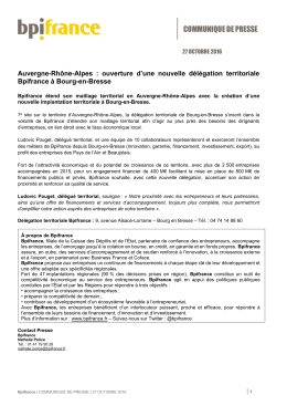 communique de presse