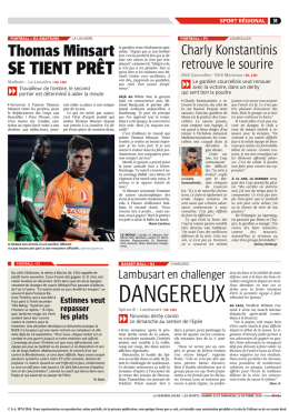 Thomas Minsart se tient prêt