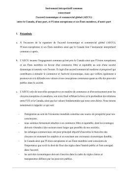 AECG - Le Soir