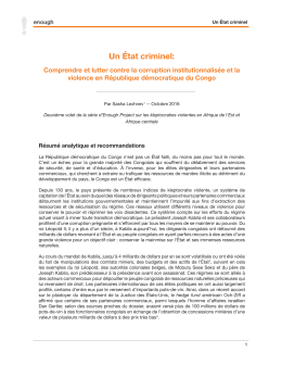 Un État criminel