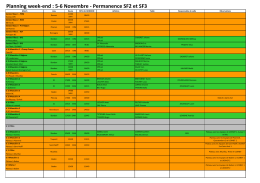 Planning et d&eacute;signations du 5 et 6 Novembre 2016