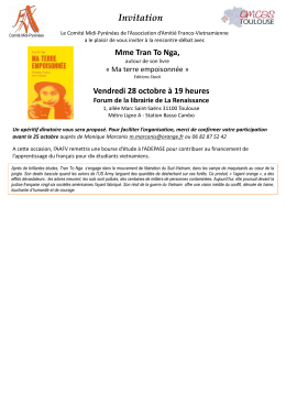 Invitation - Maison VietNam