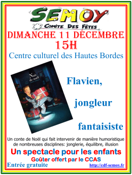 jongleur Flavien, fantaisiste