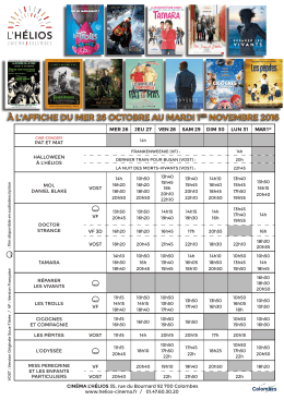 Télécharger le programme de la semaine