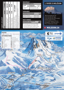 2016-2017 - Brochure plan des pistes de Mol&eacute;son - hiver