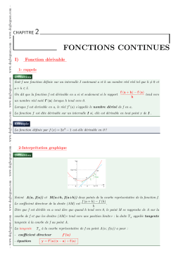 fonctions continues