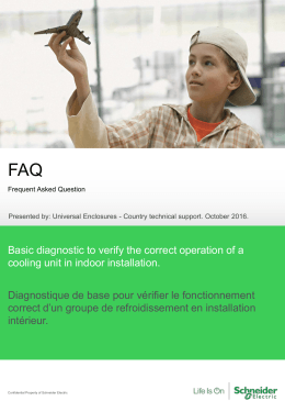 Basic diagnostic to verify the correct operation of
