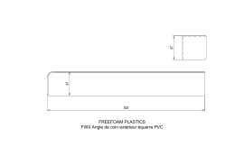 FREEFOAM PLASTICS FWX Angle de coin ext&eacute;rieur