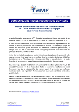communique de presse / communique de presse
