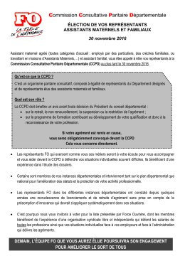 Commission Consultative Paritaire Départementale