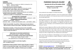 livret messe 2016 du 23 au 29 octobre