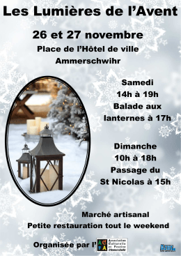 Les Lumières de l`Avent