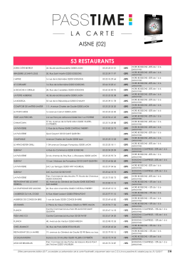 aisne (02) 53 restaurants