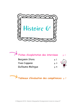 Tableaux d`évaluation des compétences