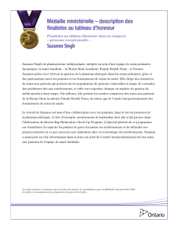 Suzanne Singh, pharmacienne, Mount Sinai Academic Family