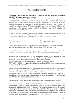 TD 6 corrigé - pierre kopp economist