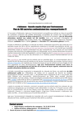 version PDF - Agir pour l`Environnement