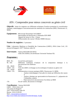 AT6 : Comprendre pour mieux concevoir au génie civil
