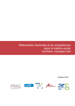 Synth&egrave;se des r&eacute;f&eacute;rentiels : messages-cl&eacute;s