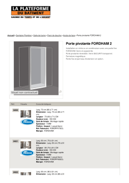 Porte pivotante FORDHAM 2