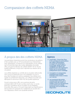 Comparaison des coffrets NEMA