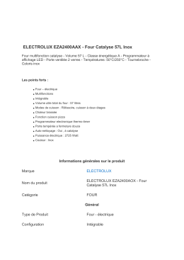 ELECTROLUX EZA2400AAX - Four Catalyse 57L Inox