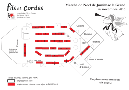 Plan de la salle