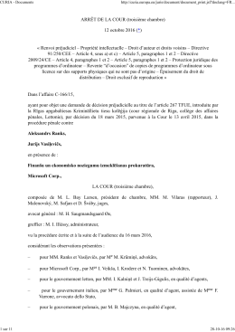 CURIA - Documents