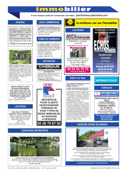 IMMO 28-10-16.indd - Les Echos Judiciaires Girondins