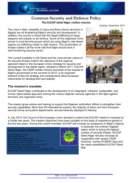 EUCAP Sahel Niger - European External Action Service