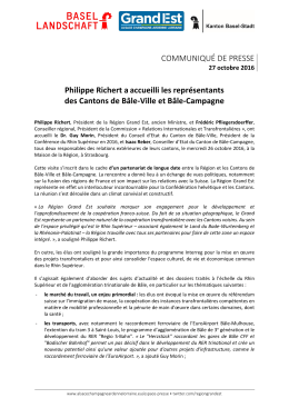 Philippe Richert a accueilli les repr&eacute;sentants