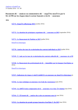 Documents dâ analyses ou commentaires dâ enquÃªtes menÃ©es