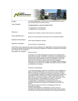 Emploi - R&eacute;seau Info &Eacute;ducation AMEQ en ligne